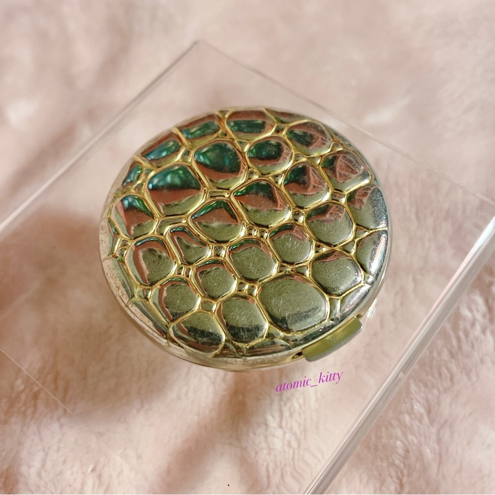 Estée Lauder Vintage Golden Alligator Slim Compact Case